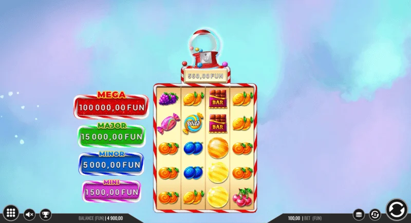 Sweet Candy Cash Stash - syiling tunai dalam pusingan Hold and Win